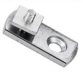Uchwyt sufitowy metalowy, srebrny